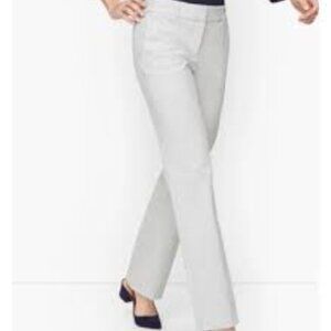 Talbots White High Rise Wide Leg Newport Pants Size 10
